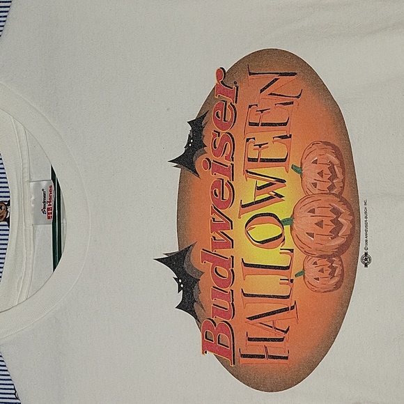 Hanes Other - VTG 90S BUDWEISER HALLOWEEN USA MADE SHIRT XL